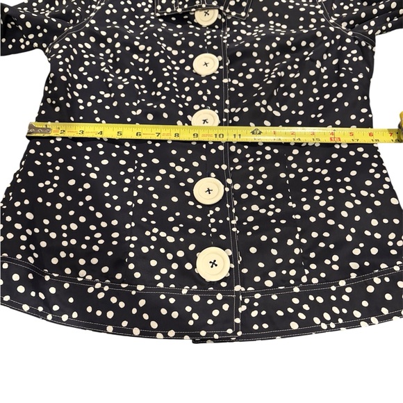 Multiples Navy and White Polka Dot Jacket w/Large Buttons Women's Size Small EUC - Picture 4 of 8